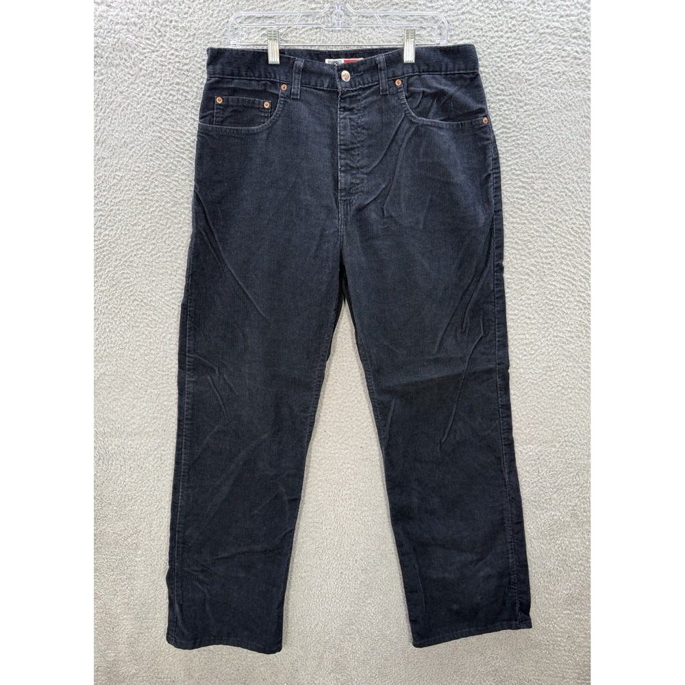 Vintage Arizona Jeans Pants Mens 36x32 Blue Corduroy Bootcut Grunge 90s‎ Y2K